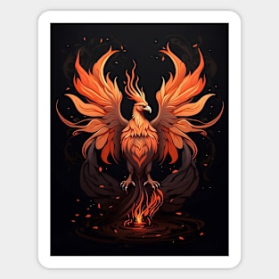 Phoenix Bird Rising From The Ashes Sticker